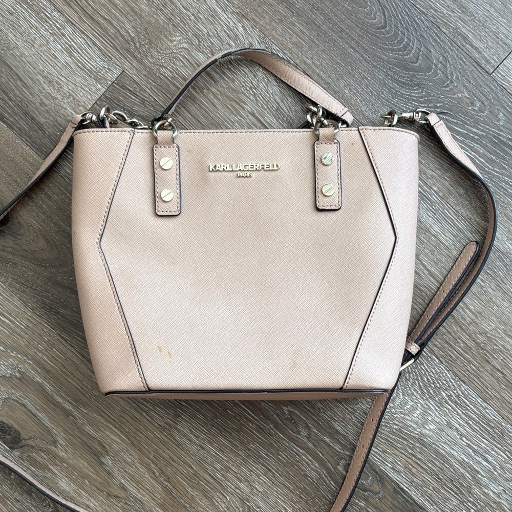 Karl Lagerfeld Beige Crossbody Bag